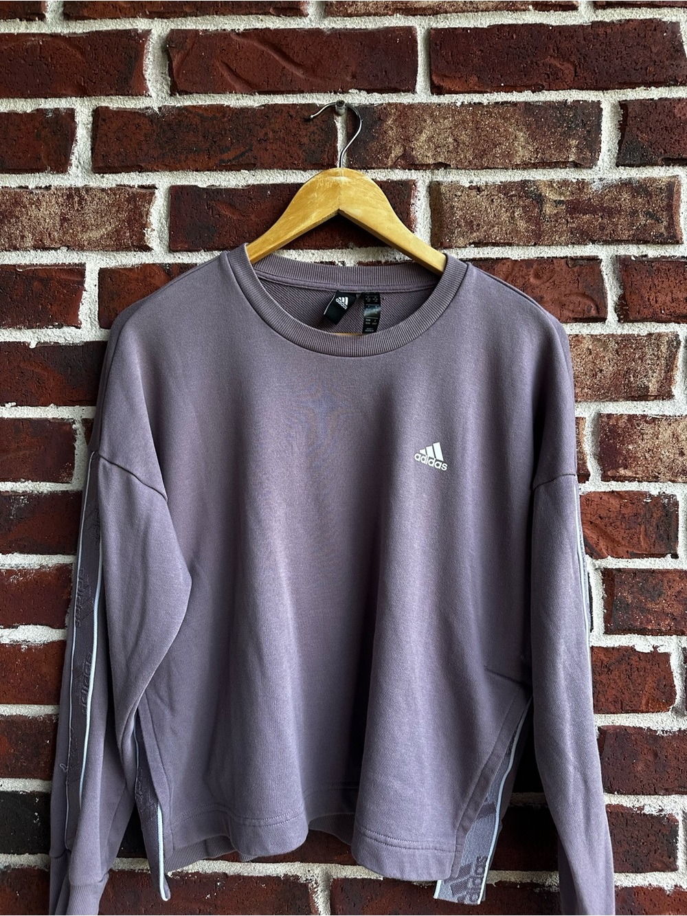 adidas Women’s  Crewneck Sweater in Mauve Gray